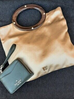 KATE SPADE "Jocelyn" Marbled Handle Tote & "Leila" Wallet Quiet Luxury Set
